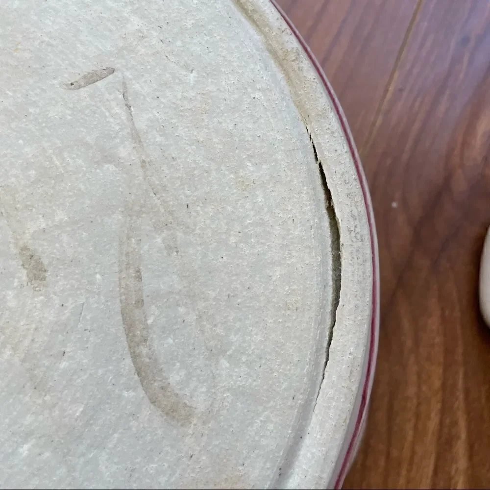 Vintage Hand crafted Ceramic Casserole Dish with Lid and Roses